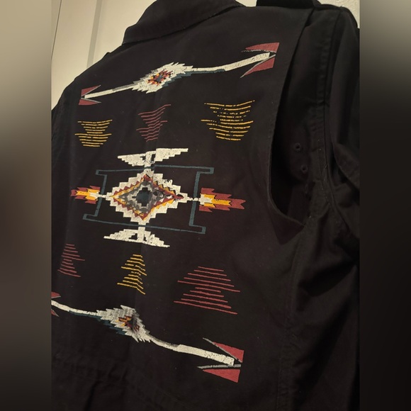 New Polo RL Military Jacket In Black With Patterned Back in Small - Picture 7 of 9